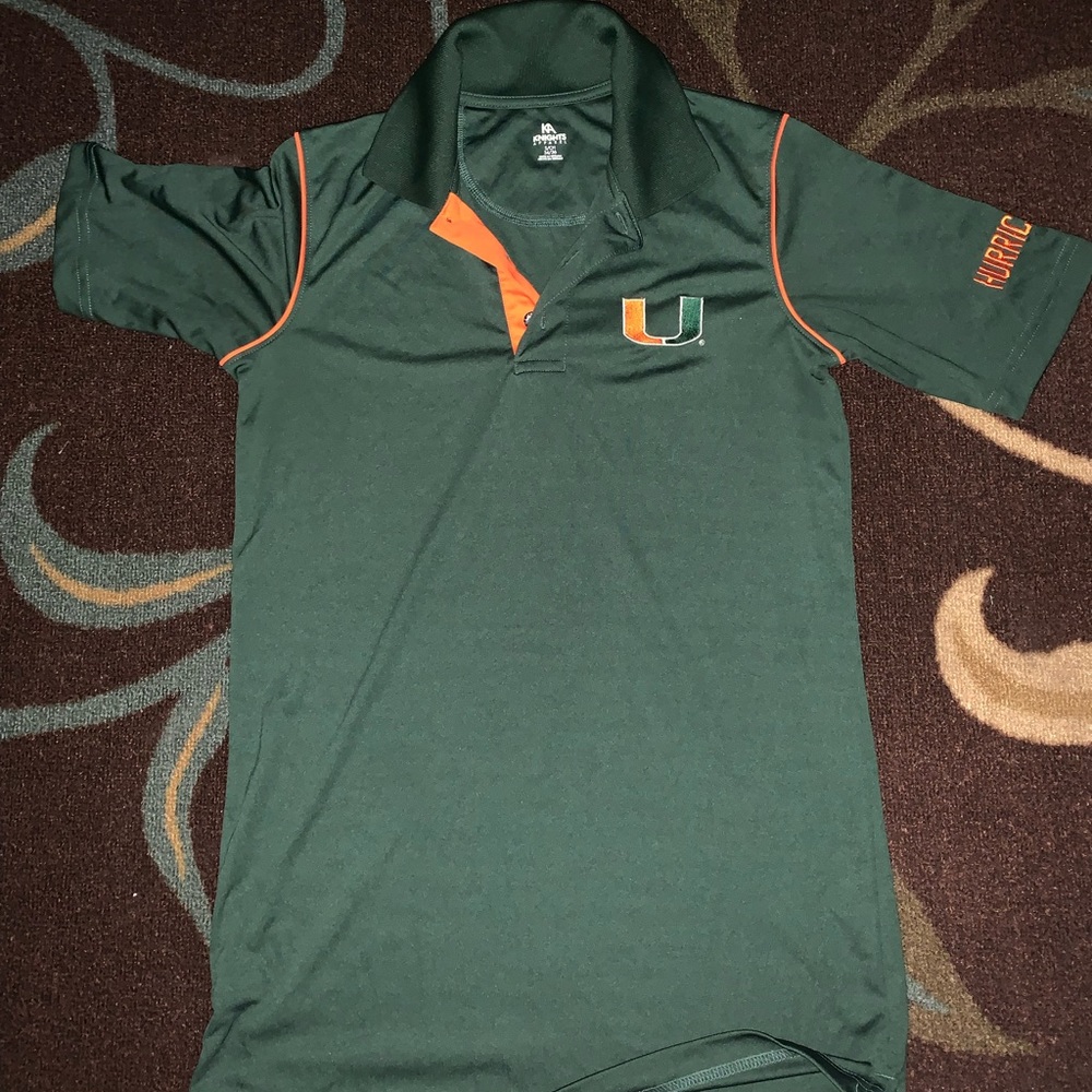 Miami Hurricanes polo style shirt